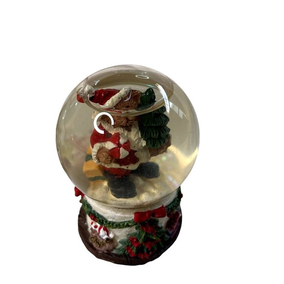 Lot 3 Vintage Mini Snowman Christmas Snow Globes u Display Figurines - Picture 8 of 9